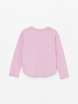 Bisiklet Yaka Basic Uzun Kollu K?z ?ocuk Ti??rt