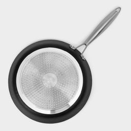 Сковорода Magistro Rock Stone, d=28 см, h=5 см, кованый алюминий, антипригарное покрытие, индукция, чёрная  фото 7