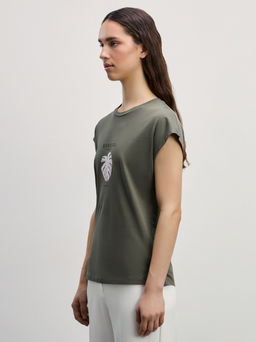 Футболка с принтом / Zarina  фото 4