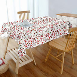 Скатерть 145х145см "Лошадка", длина стола до 110см, на 4 персоны, рогожка 186г/м2, хлопок 100%, упаковка классическая 28х41см, "Сивол 2026 года", "Домашняя мода" (Россия)