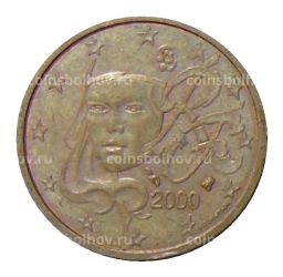 2 евроцента 2000 года Франция