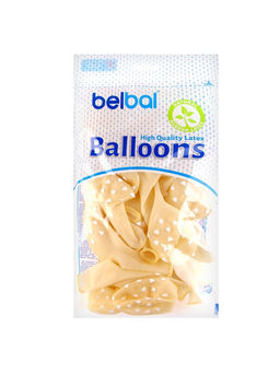 Воздушные шары латексные 14" Сердца белые, 25 шт., шелкография