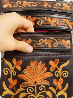 Сумка натуральная кожа через плечо №1114/52 - Ганг фото 6