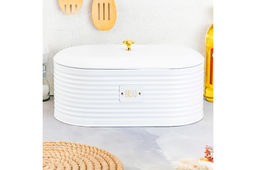 Хлебница 34*18*17,2 см Белая с крышкой