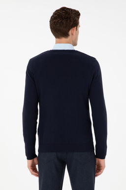 Мужской темно-синий базовый свитер Неожиданная скидка в корзине - U.s. polo assn фото 5