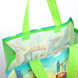 Цена за 2 шт. Сумка детская без застёжки, цвет зелёный