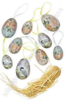 Пасхальный декор Яйца SF-7862, ассорти №1