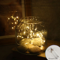 Гирлянда светодиодная нить 3 м 30 LED / GN23 /уп 200/теплый белый732384