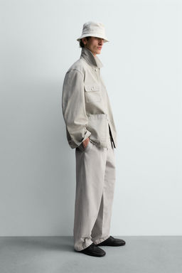 RELAXED FIT WASHED JACKET WITH POCKETS - Zara фото 13
