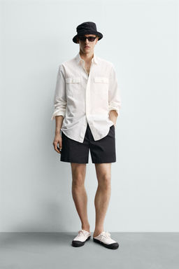 BERMUDA CORTA PLIEGUES AARON LEVINE X ZARA / Negro