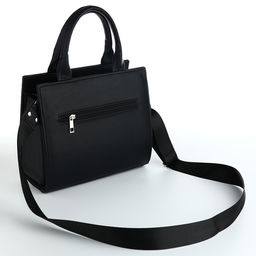 Сумка женская тоут TEXTURA на молнии, 25×12×22 см, чёрный