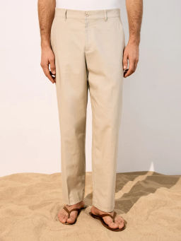 Брюки прямого фита из смесового льна ZR2605042113-36 / Zarina