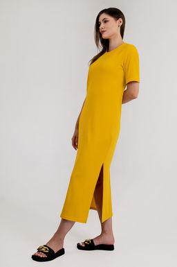 Арт. 8401/3 Платье женское 46-54 (5 шт) Цвет:горчичный - Калинка фото 4