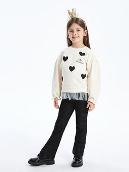 Beli Lastikli Basic K?z ?ocuk ?spanyol Pa?a Tayt