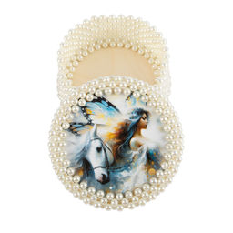 Заготовка для декорирования Love2art ДВ-01 Набор донышек для вязания Глянцевый фанера d 15 см х 0.4 см 2 шт 08 Лошадь фото 8