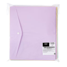 Expert Complete Trend Pastel Pastel Папка-конверт для тетрадей с кнопкой A5+ 180 мкм диагональ 20 шт. ассорти 2104011