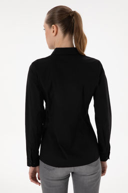 Kad_n Siyah Uzun Kollu Basic G_mlek Sepette S_rpriz _ndirim - U.s. polo assn фото 5