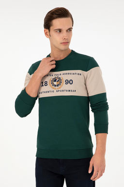 Мужской темно-зеленый свитшот Неожиданная скидка в корзине - U.s. polo assn фото 3