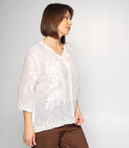 Блуза #КТ34 (5), белый - Dommod фото 2