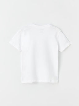 Bisiklet Yaka Bask?l? Erkek Bebek Ti??rt