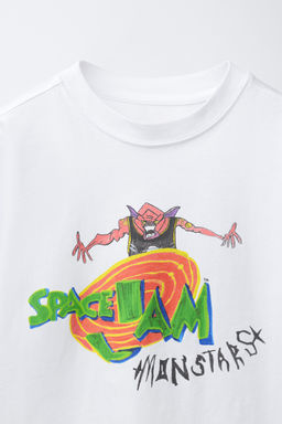 CAMISETA ILUSTRACI?N SPACE JAM & X DYLAN?S T-SHIRT CLUB X ZARA / Blanco фото 3