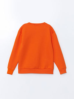 Bisiklet Yaka Bask?l? K?z ?ocuk Sweatshirt - Waikiki фото 2