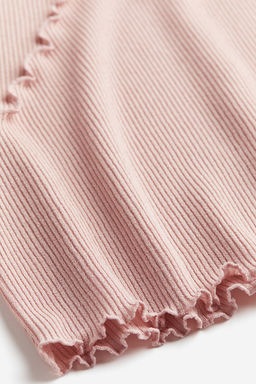 Top en punto de canale con costuras sobrehiladas - H&m фото 2