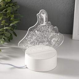 Светильник 3D RISALUX Красивая душа, LED-ночник, RGB, от сети  фото 7
