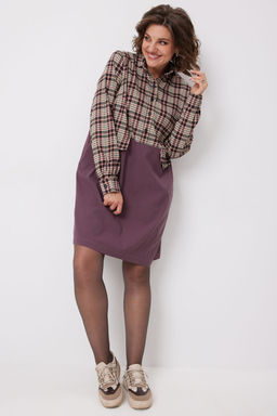 Платье BegiModa 1058 виноградная клетка