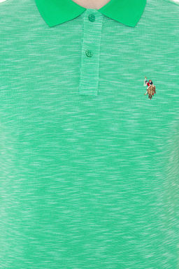 Erkek Elma Ye_ili Polo Yaka Ti__rt