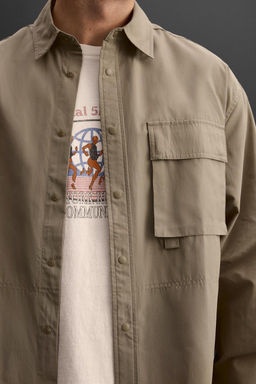 TECHNICAL OVERSHIRT WITH POCKET - Zara фото 5