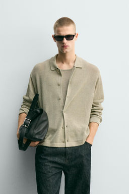 CAMISA PUNTO REGULAR FIT / Verde claro - Zara фото 2