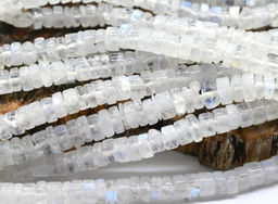 Бусины из натурального лунного камня (адуляр) диски 7*3мм, 33см, 120 бусин Радуга камня