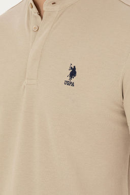 U. S. Polo Assn / Мужская футболка светло-хаки - U.s. polo assn фото 14