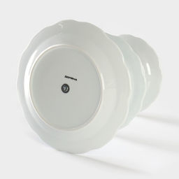 Этажёрка для фруктов и десертов Доляна «Дымка», 3 яруса, d=15.5/17/23 см, керамика, белая