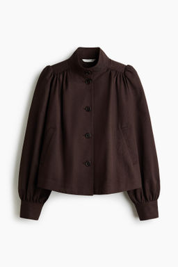 Chaqueta de sarga con mangas abullonadas
