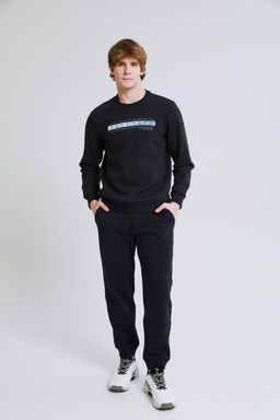 Свитшот с флисом Тёмно-синий - Anta фото 4