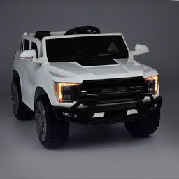 Электромобиль "Городской гигант" на аккумуляторе, с р/у управлением, в коробке (белый)