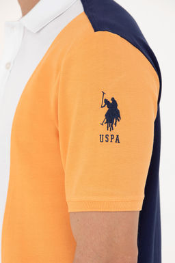 U. S. Polo Assn Мужская оранжевая футболка с воротником-поло - U.s. polo assn фото 21