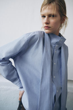ZW COLLECTION BOW SHIRT - Zara фото 13