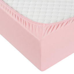 Простыня трикотажная на резинке Мерцана (Розовый) MERC10 160x200