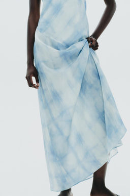 HALTER TIE-DYE DRESS - Zara фото 4