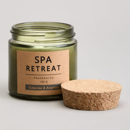 СВЕЧА АРОМАТИЗИРОВАННАЯ В СТАКАНЕ SPA RETREAT TUBEROSE&ANGELICA 7,3*7,4 СМ - Lefard фото 2