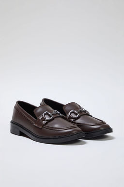 Trendyol Shoes Siyah Toka Detayl? Duz Kad?n Loafer Ayakkab? TAKSS25LA00002 - Trendyolmilla фото 5
