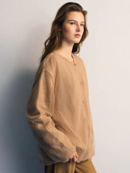 Двухслойный кардиган с хлопком в составе / Zarina фото 5