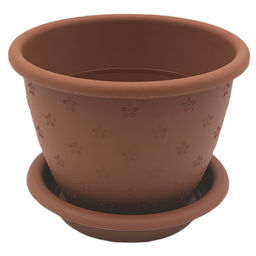 Горшок для цветов п/эт. "Радуга" №5 8л (терракот.)