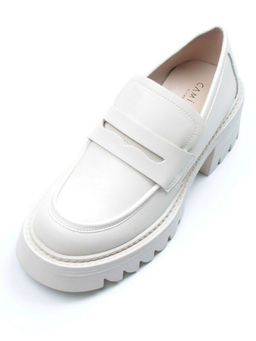 03-C1801-3 WHITE Лоферы женские (натуральная кожа)