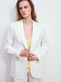 Однобортный жакет из тенселя ZR2605022506-1 / Zarina