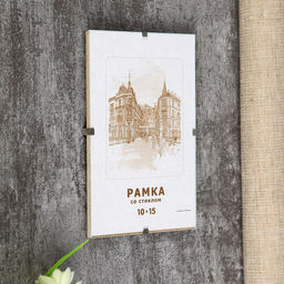 Цена за 2 шт. Фоторамка 10х15 см КЛИП стекло