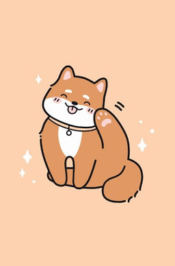 Держатель для карт Аниме Shiba inu (6,5 х 10,4 см)